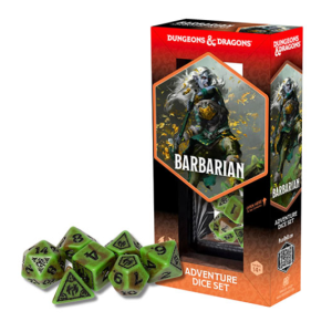 D&D Adventure Dice Set: Barbarian: Green, Brown
