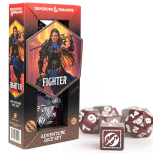 D&D Adventure Dice Set: Fighter- Red