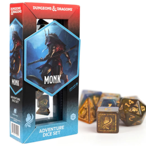 D&D Adventure Dice Set: Monk- Blue