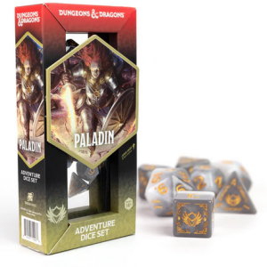 D&D Adventure Dice Set: Paladin: White / Grey