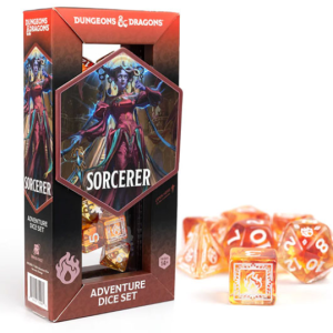 D&D Adventure Dice Set: Sorcerer- Orange