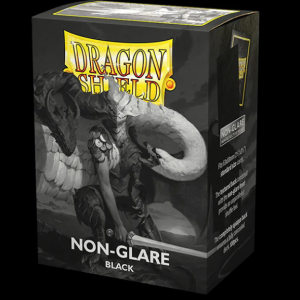 Dragon Shield Sleeves: Standard- Matte Non-Glare Black V2 (100 ct.)