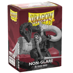 Dragon Shield Sleeves: Standard- Matte Non-Glare Blood Red (100 ct.)
