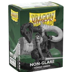Dragon Shield Sleeves: Standard- Matte Non-Glare Forest Green (100 ct.)