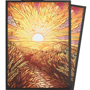 Card Sleeves: Standard- Matte Art- Stained Glass- Golden Plains (100 ct)