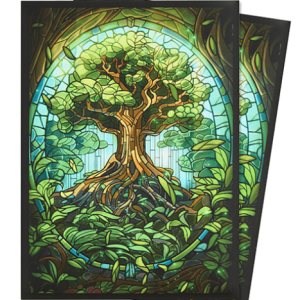 Card Sleeves: Standard- Matte Art- Stained Glass- Mythical Forest (100 ct)