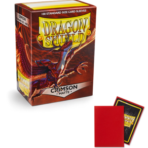Dragon Shield Sleeves: Standard- Matte Crimson (100 ct.)