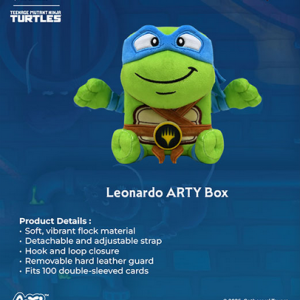 Deckbox: MTG ARTY Box- Teenage Mutant Ninja Turtles- Leonardo